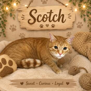 Scotch -  Domestic Short Hair Cat for Adoption in Barton, Vermont - Scotch | PetCurious