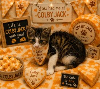 Colby Jack -  Domestic Short Hair Cat for Adoption in Washington Court House, Ohio - Colby Jack | PetCurious