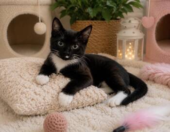 Kamila Kate -  Tuxedo Cat for Adoption in Homestead, Florida - Kamila Kate | PetCurious