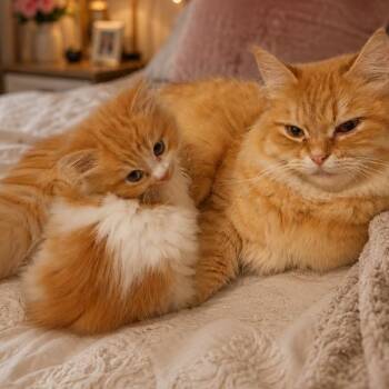 Bella & daugter -  Siberian Cat for Adoption in Brampton, Ontario - Bella & Daugter | PetCurious