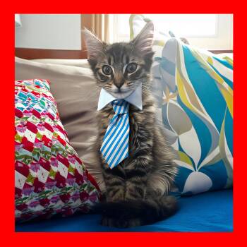 Pierce -  Domestic Medium Hair Cat for Adoption in Durham, North Carolina - Pierce | PetCurious