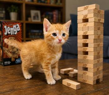 Jenga -  Domestic Short Hair Cat for Adoption in Valley Park, Oklahoma - Jenga | PetCurious
