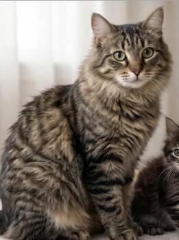 Domestic Medium Hair and Norwegian Forest Cat Cats Available for Adoption - Angelina - Mom Of Rosita And Alma | PetCurious