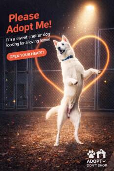 Husky and Shepherd Dogs Available for Adoption - Ghost | PetCurious