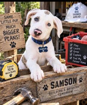 Samson -  American Bulldog and Labrador Retriever Dog for Adoption in Cumming, Georgia - Samson | PetCurious