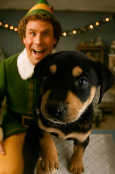 Rescue Rottweiler and Scottish Deerhound Dogs for Adoption in Oswego, South Carolina - Christmas Pups - Elfie | PetCurious