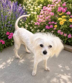 Odette aka Hair Do -  Maltese and Terrier Dog for Adoption in Dana Point, California - Odette Aka Hair Do | PetCurious