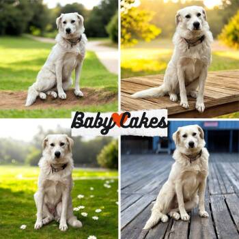 Great Pyrenees and Australian Shepherd Dogs Available for Adoption - Baby Cakes | PetCurious