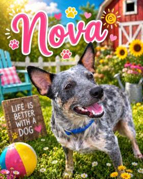NOVA -  Australian Cattle Dog Blue Heeler Dog for Adoption in Moberly, Missouri - NOVA | PetCurious