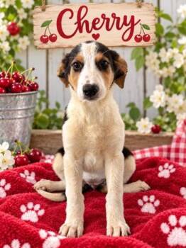 Cherry (Orchard Litter) -  Australian Shepherd and Black Labrador Retriever Dog for Adoption in Woodside, California - Cherry (Orchard Litter) | PetCurious
