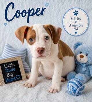 Cooper the mixed breed puppy -  Boxer and American Staffordshire Terrier Dog for Adoption in Muskego, Wisconsin - Cooper The Mixed Breed Puppy | PetCurious