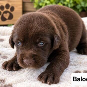 Baloo -  Chocolate Labrador Retriever and Black Labrador Retriever Dog for Adoption in Grand Bay, Alabama - Baloo | PetCurious