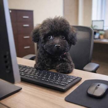 Poodle and Boston Terrier Dogs Available for Adoption - Mina | PetCurious