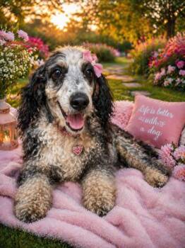 Bernese Mountain Dog and Poodle Dogs Available for Adoption - Latte | PetCurious