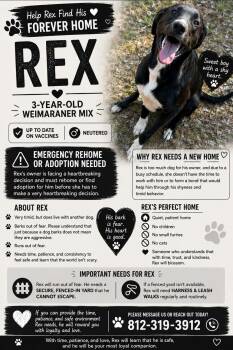 Rex -  Weimaraner and Labrador Retriever Dog for Adoption in Central City, Kentucky - Rex | PetCurious
