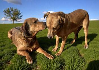 Shepherd and Redbone Coonhound Dogs Available for Adoption - Ember & Bailey (bonded Pair) | PetCurious