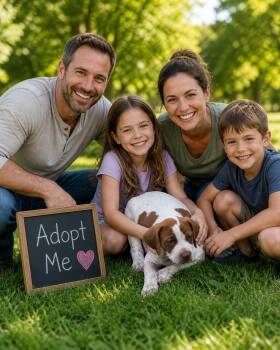 German Shorthaired Pointer and English Springer Spaniel Dogs Available for Adoption - Frannie | PetCurious