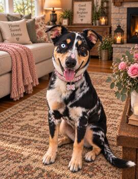 Miss Peaches -  Catahoula Leopard Dog and Australian Cattle Dog Blue Heeler Dog for Adoption in Farmington, Missouri - Miss Peaches | PetCurious