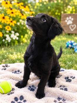 Poppy -  Spaniel and Flat Coated Retriever Dog for Adoption - Poppy | PetCurious