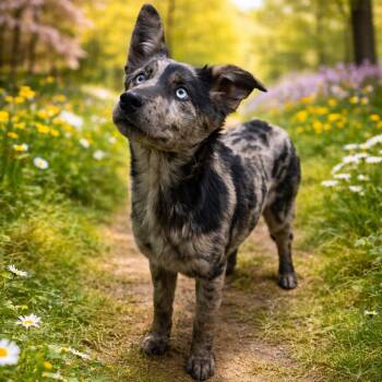 April -  Australian Shepherd and Poodle Dog for Adoption in Morganton, North Carolina - April | PetCurious