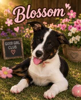 Blossom -  Border Collie and Australian Cattle Dog Blue Heeler Dog for Adoption in Tulsa, Oklahoma - Blossom | PetCurious