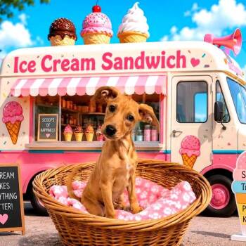 Ice Cream Sandwich -  Mixed Breed Dog for Adoption in Joliet, Illinois - Ice Cream Sandwich | PetCurious