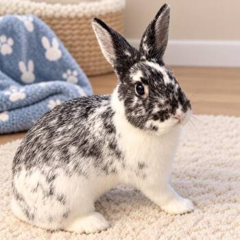 Marigold -  Dwarf and Harlequin Rabbit for Adoption in Lakeville, Minnesota - Marigold | PetCurious